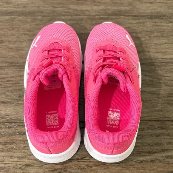 NEW [Puma] FlexFocus Athletic Casual Sneakers Pink/White Youth Kids Girls Sz 10 - Picture 8 of 12